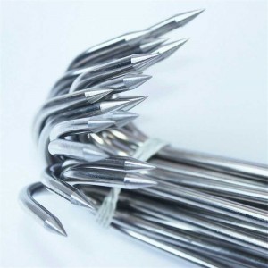 Plieniniai kabliai mėsai "Aukščiausia klasė" (4 mm 29 cm, 5