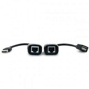RJ45 CAT5 Kabelio USB ilgintuvas iki 50 m