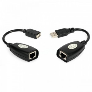 RJ45 CAT5 Kabelio USB ilgintuvas iki 50 m