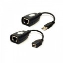 RJ45 CAT5 Kabelio USB ilgintuvas iki 50 m