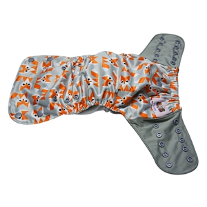 Plaunami kūdikių vystyklai-sauskelnės (4 vnt., medvilnė, bambuko pluošto, 5-12 kg, 0-12 mėn.)