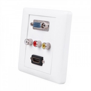 HDMI, VGA, 3 AV jungčių plokštė