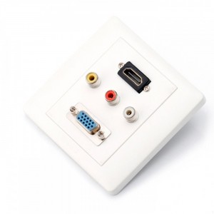 HDMI, VGA, 3 AV jungčių plokštė