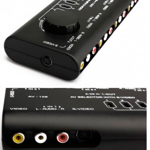 4 kanalų audio - video perjungėjas