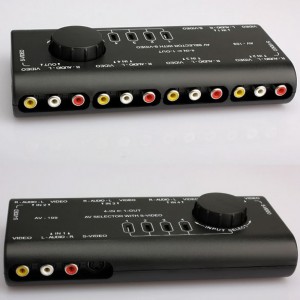 4 kanalų audio - video perjungėjas