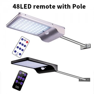 Saulės energija įkraunamas šviestuvas "Aukščiausia klasė 10" (48 LED)