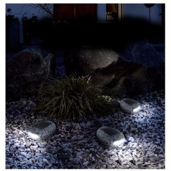 Saulės energija įkraunamas šviestuvas "Akmeninis stilius"