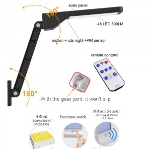 Saulės energija įkraunamas šviestuvas "Aukščiausia klasė 14"