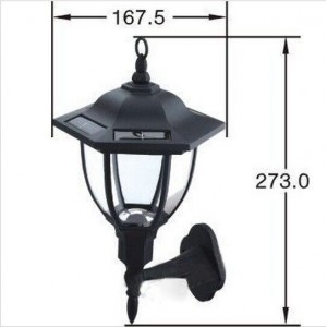 Saulės energija įkraunamas šviestuvas "Modernioji klasika 3"