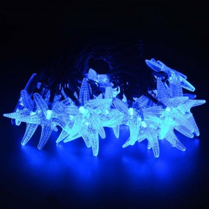 Saulės energija įkraunama girlianda "Puikiosios jūrų žvaigždelės"