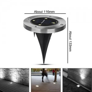 Saulės energija įkraunamas šviestuvas "Aukščiausia klasė 13" (4 LED)