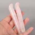 Rožinio kvarco masažinė lazdelė "Acupuncture Pro 2" (11.5 x 2 x 1 cm)