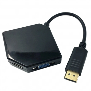 Display Port į DVI, HDMI, VGA dalintuvas