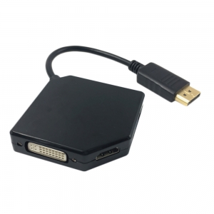 Display Port į DVI, HDMI, VGA dalintuvas