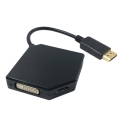 Display Port į DVI, HDMI, VGA dalintuvas