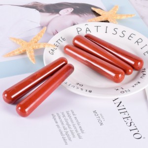 Raudonojo jaspio masažinė lazdelė "Intimate Pro" (10 cm)