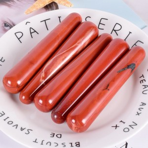 Raudonojo jaspio masažinė lazdelė "Intimate Pro" (10 cm)