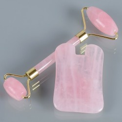 Rožinio kvarco masažuoklių rinkinys "Feeling Of Happy Pro 2"