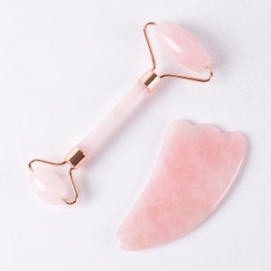 Rožinio kvarco masažuoklių rinkinys "Feeling Of Happy Pro 6"