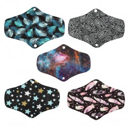 Daugkartinio naudojimo higieniniai įklotai "Nakties magija" (5 vnt.)