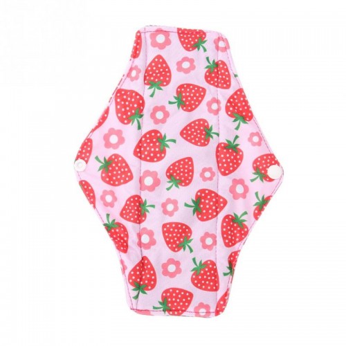 Daugkartinio naudojimo higieniniai įklotai "Braškytės ir gėlytės" (5 vnt.)