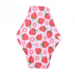 Daugkartinio naudojimo higieniniai įklotai "Braškytės ir gėlytės" (5 vnt.)