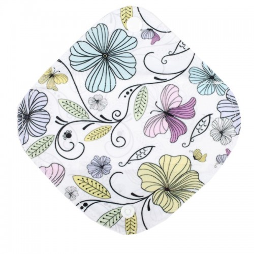 Daugkartinio naudojimo higieniniai įklotai "Vasaros žiedai 24" (5 vnt.)