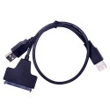 USB 2.0 į SATA adapteris (2.5" HDD + 5V papildomas maitinimo lizdas iš USB)