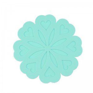 Vaikiškas silikoninis pietų padėkliukas "Puikusis žiedas 6" (eko draugiškas)