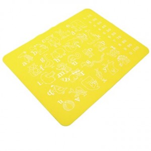 Vaikiškas silikoninis pietų padėkliukas "Abėcėlė" (eko draugiškas)