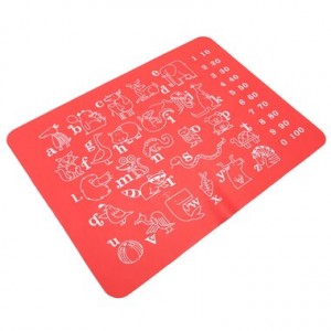 Vaikiškas silikoninis pietų padėkliukas "Abėcėlė 3" (eko draugiškas)