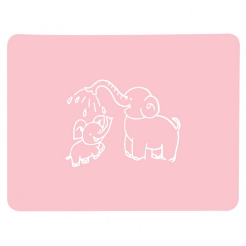 Vaikiškas silikoninis pietų padėkliukas "Du drambliukai" (eko draugiškas)