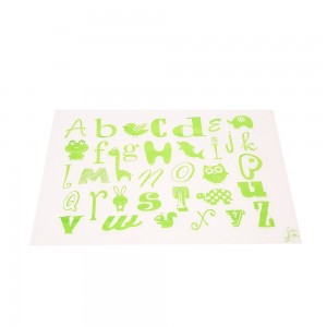 Vaikiškas silikoninis pietų padėkliukas "Abėcėlė 6" (eko draugiškas)