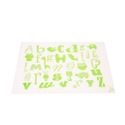 Vaikiškas silikoninis pietų padėkliukas "Abėcėlė 6" (eko draugiškas)