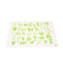 Vaikiškas silikoninis pietų padėkliukas "Abėcėlė 6" (eko draugiškas)