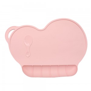 Vaikiškas silikoninis pietų padėkliukas "Puikioji širdelė 2" (eko draugiškas)