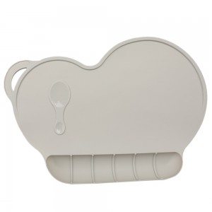 Vaikiškas silikoninis pietų padėkliukas "Puikioji širdelė 4" (eko draugiškas)