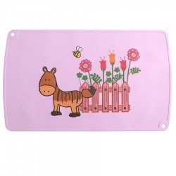 Vaikiškas silikoninis pietų padėkliukas "Mielasis zebriukas 2" (eko draugiškas)