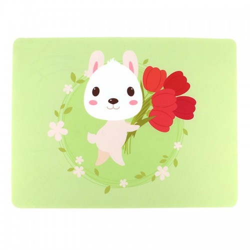 Vaikiškas silikoninis pietų padėkliukas "Mielasis šuniukas" (eko draugiškas)