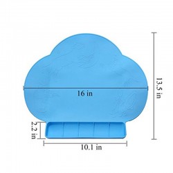 Vaikiškas silikoninis pietų padėkliukas "Puikusis debesėlis 2" (eko draugiškas)