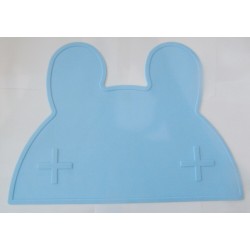 Vaikiškas silikoninis pietų padėkliukas "Kiškiuko stilius 5" (eko draugiškas)