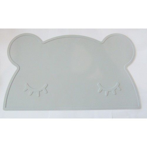 Vaikiškas silikoninis pietų padėkliukas "Meškiukas miega" (eko draugiškas)