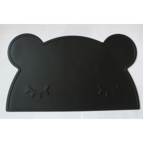 Vaikiškas silikoninis pietų padėkliukas "Meškiukas miega 2" (eko draugiškas)