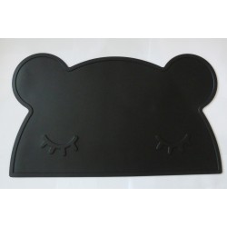 Vaikiškas silikoninis pietų padėkliukas "Meškiukas miega 2" (eko draugiškas)