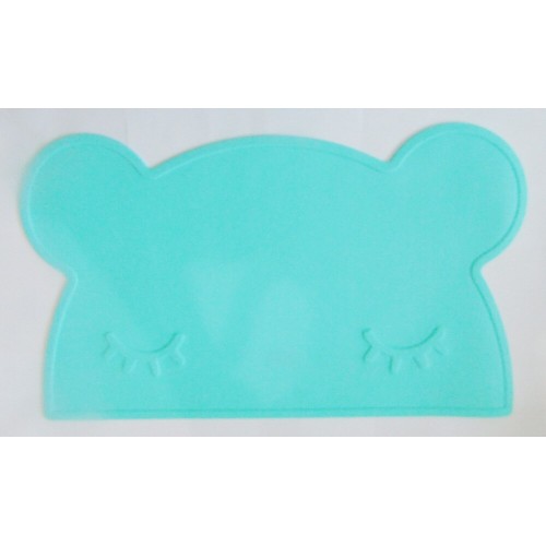 Vaikiškas silikoninis pietų padėkliukas "Meškiukas miega 3" (eko draugiškas)