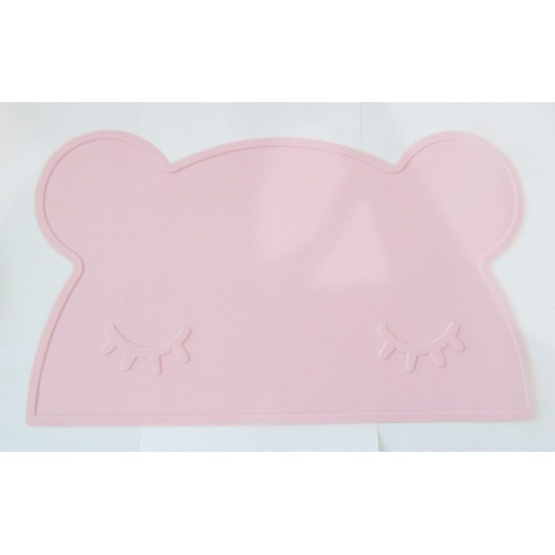 Vaikiškas silikoninis pietų padėkliukas "Meškiukas miega 4" (eko draugiškas)