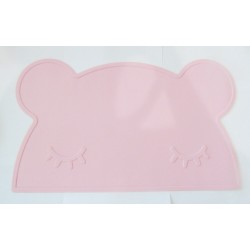 Vaikiškas silikoninis pietų padėkliukas "Meškiukas miega 4" (eko draugiškas)