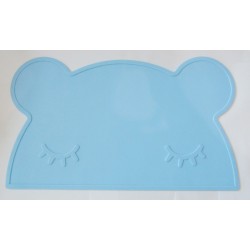 Vaikiškas silikoninis pietų padėkliukas "Meškiukas miega 5" (eko draugiškas)