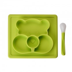 Vaikiškas silikoninis pietų padėkliukas "Koalos stilius" (eko draugiškas)