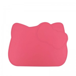 Vaikiškas silikoninis pietų padėkliukas "Mieloji katytė" (eko draugiškas)